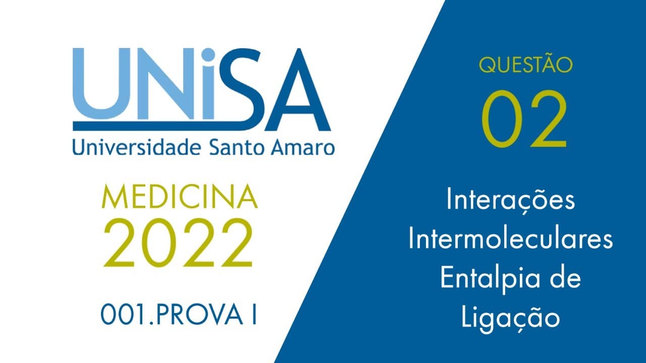 Thumbnail: UNISA 2022 | Questão 02 | Prova 1