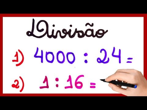 Thumbnail da aula: VOCÊ tem DÚVIDA em DIVISÃO? TIRANDO DÚVIDAS PASSO A PASSO.🙌