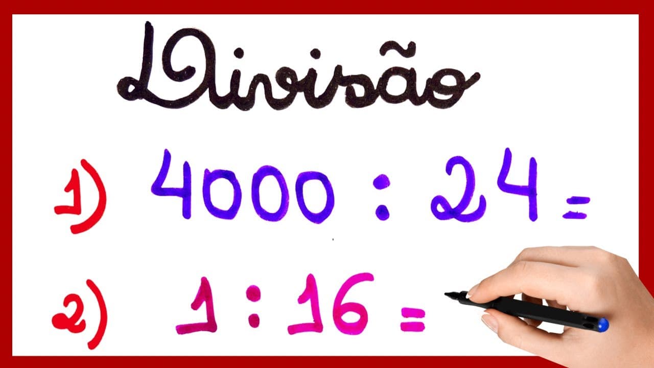 Thumbnail: VOCÊ tem DÚVIDA em DIVISÃO? TIRANDO DÚVIDAS PASSO A PASSO.🙌
