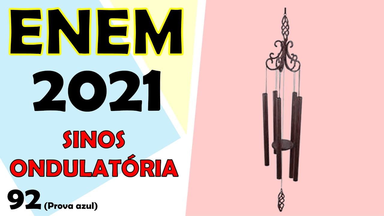 Thumbnail: (ENEM – 2021) O sino dos ventos é composto por várias barras metálicas de mesmo material