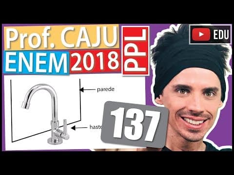 Thumbnail da aula: [ENEM 2018 PPL] 137 📓 PROJEÇÃO ORTOGONAL Uma torneira do tipo 1/4 de volta é mais econômica, já