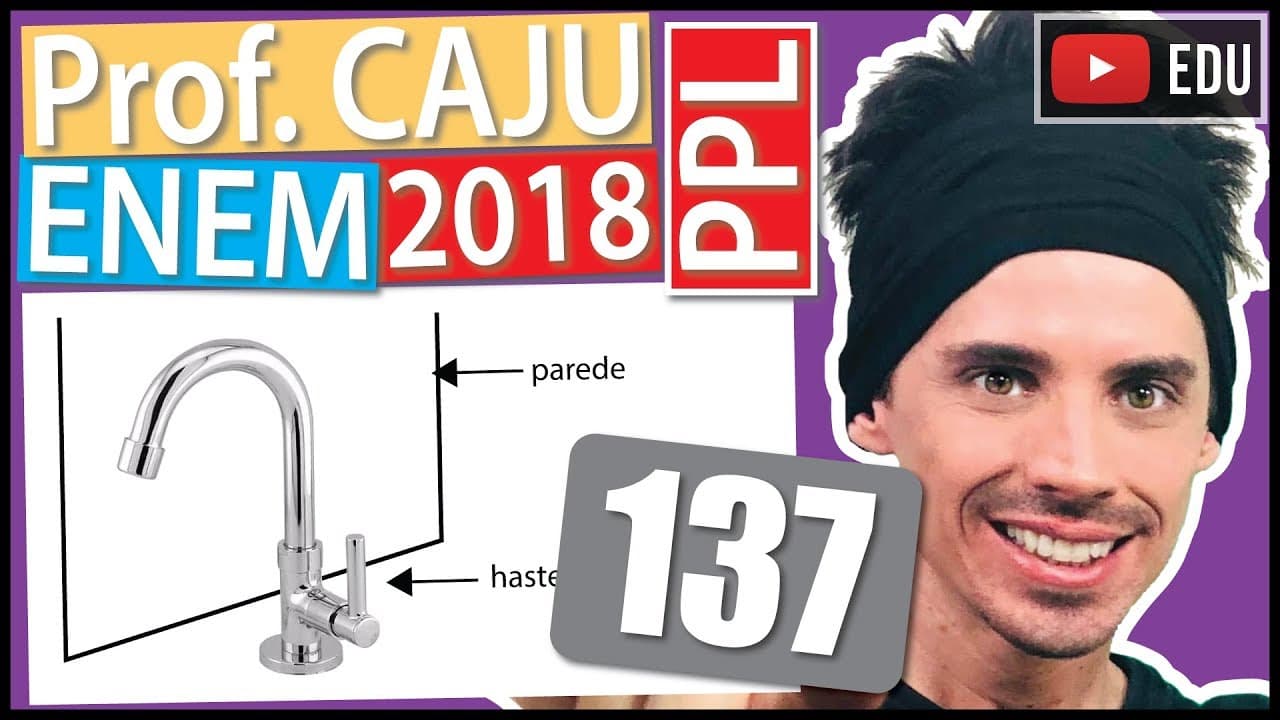 Thumbnail: [ENEM 2018 PPL] 137 📓 PROJEÇÃO ORTOGONAL Uma torneira do tipo 1/4 de volta é mais econômica, já