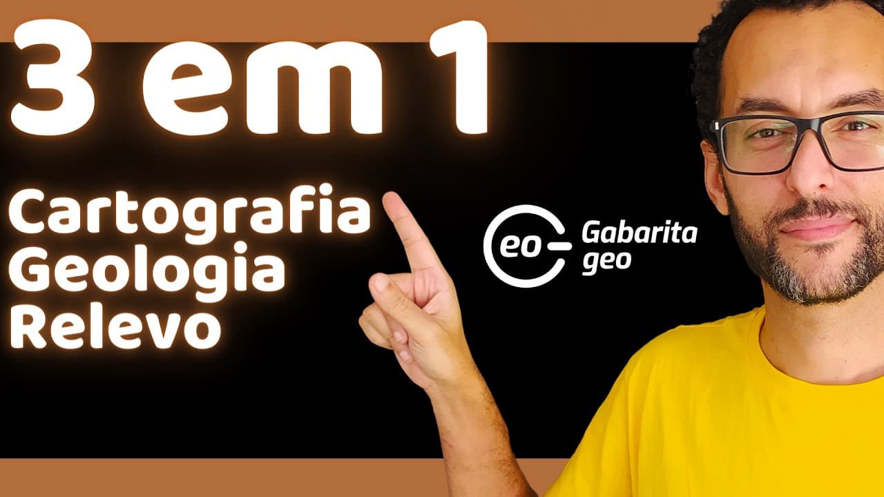 Thumbnail: Tudo em 36 minutos | Tudo sobre CARTOGRAFIA | CICLO DAS ROCHAS e ESTUTURA DO RELEVO | GEOGRAFIA