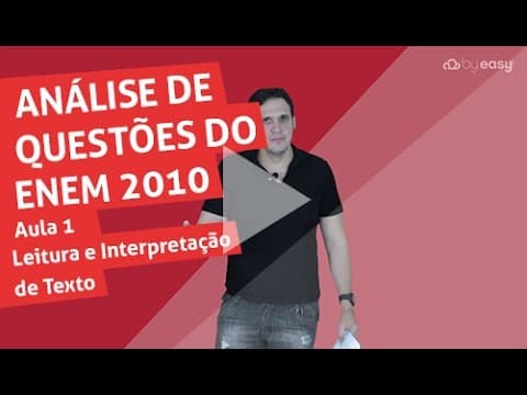Thumbnail da aula: Espanhol - Analise de questões enem 2010