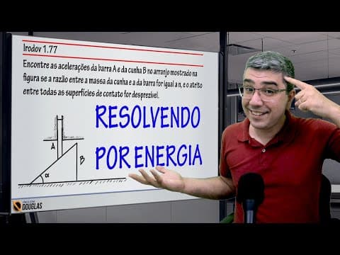 Thumbnail da aula: Solução por ENERGIA: Questão nível olímpico de Mecânica do Irodov 1.77 | ITA IME Olimpíada de Física
