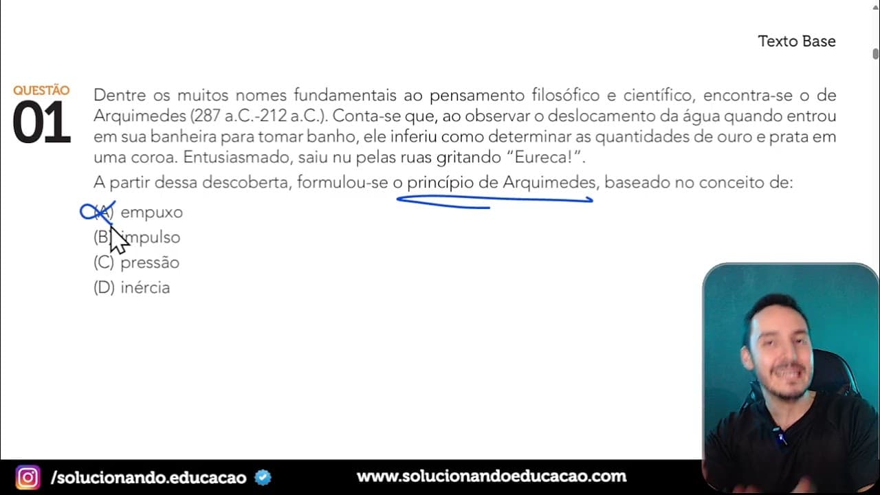 Thumbnail: UERJ 2026.2 - Dentre os muitos nomes fundamentais ao pensamento filosófico e científico