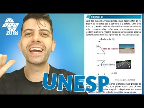 Thumbnail da aula: UNESP 2018  Q86 Mat