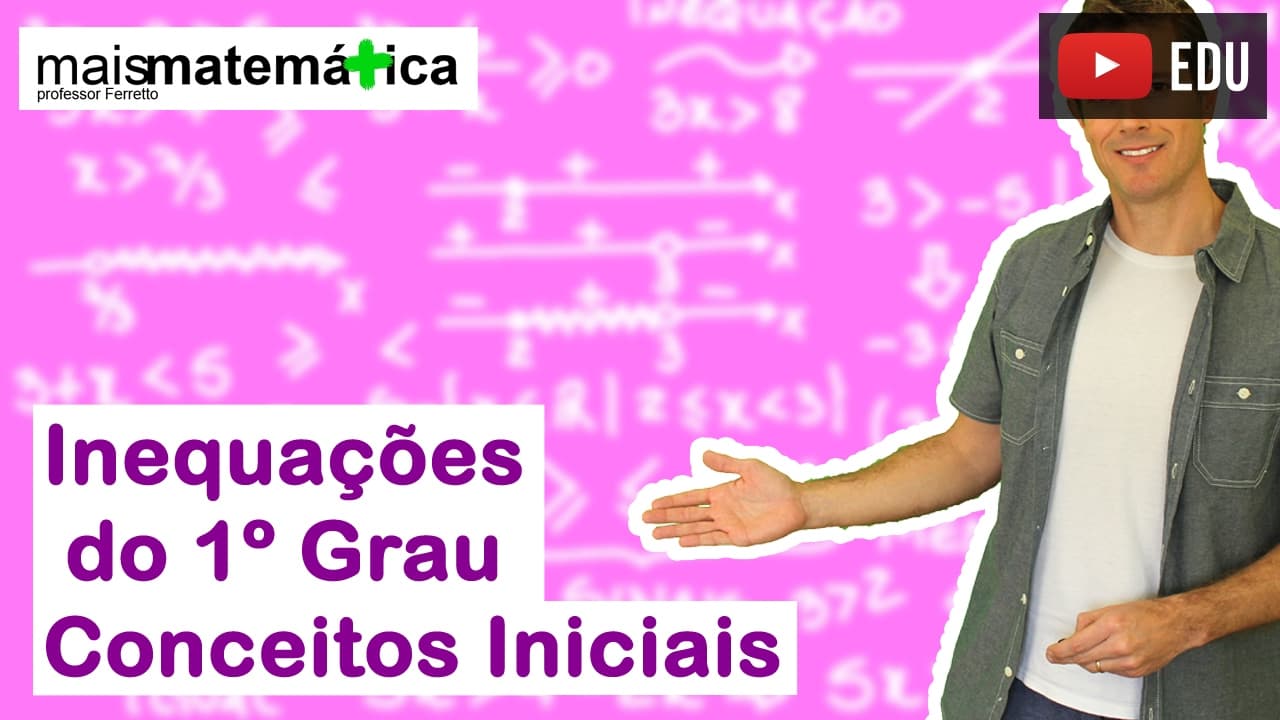 Thumbnail: Inequação do Primeiro Grau: Conceitos Iniciais (Aula 1 de 4)