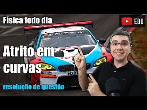Thumbnail da aula: Força centrípeta com atrito | Física todo dia | Questão