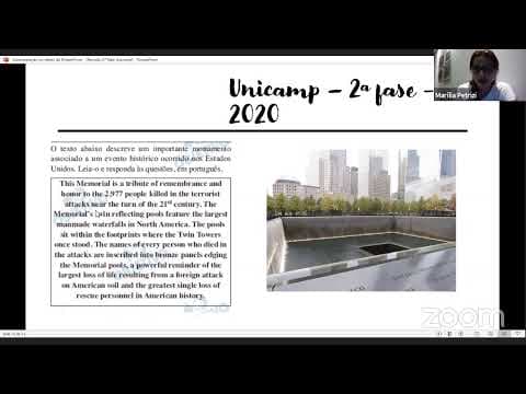 Thumbnail da aula: Revisão 2º fase Unicamp Inglês ( Marília )
