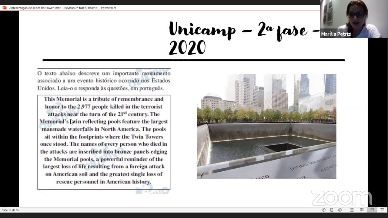 Thumbnail: Revisão 2º fase Unicamp Inglês ( Marília )