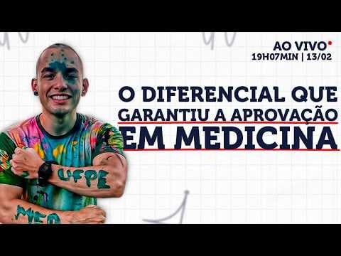 Thumbnail da aula: A mudança que fez ele ser aprovado em MEDICINA NA UFPE | Falando com Lendas 2026 #5