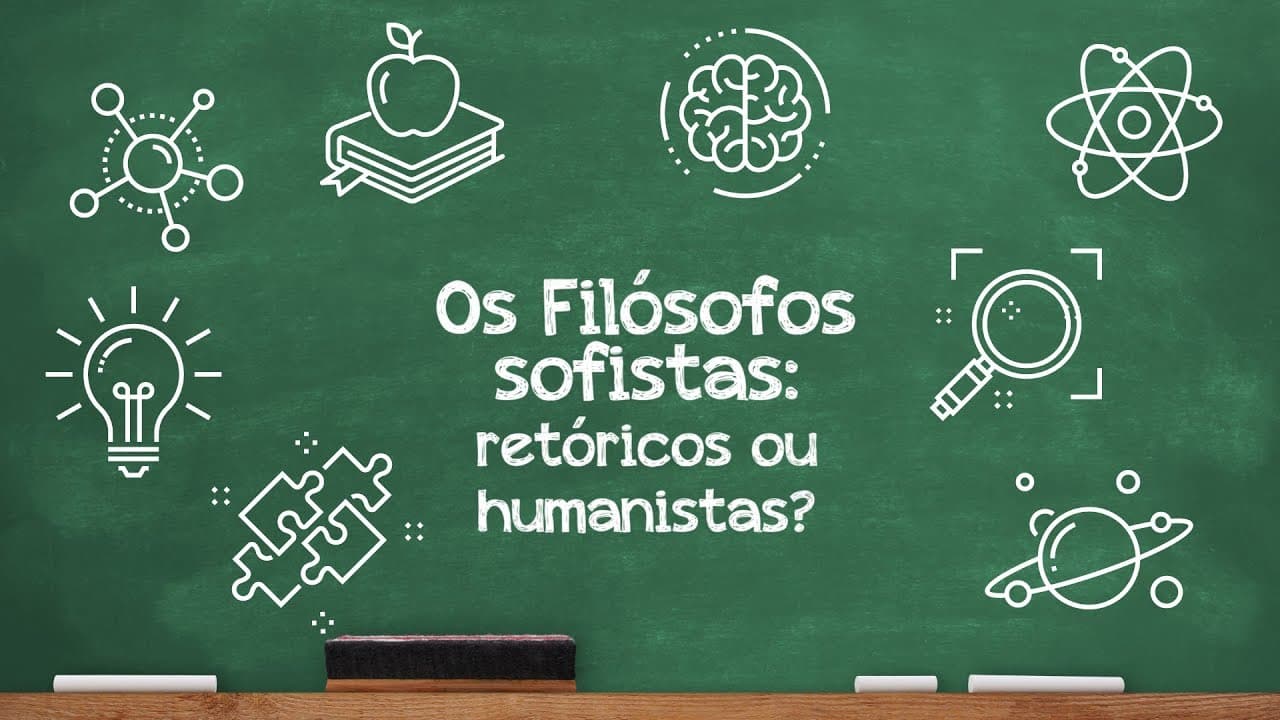 Thumbnail: Videoaulas Poliedro | Enem | Filósofos Sofistas: retóricos ou humanistas?