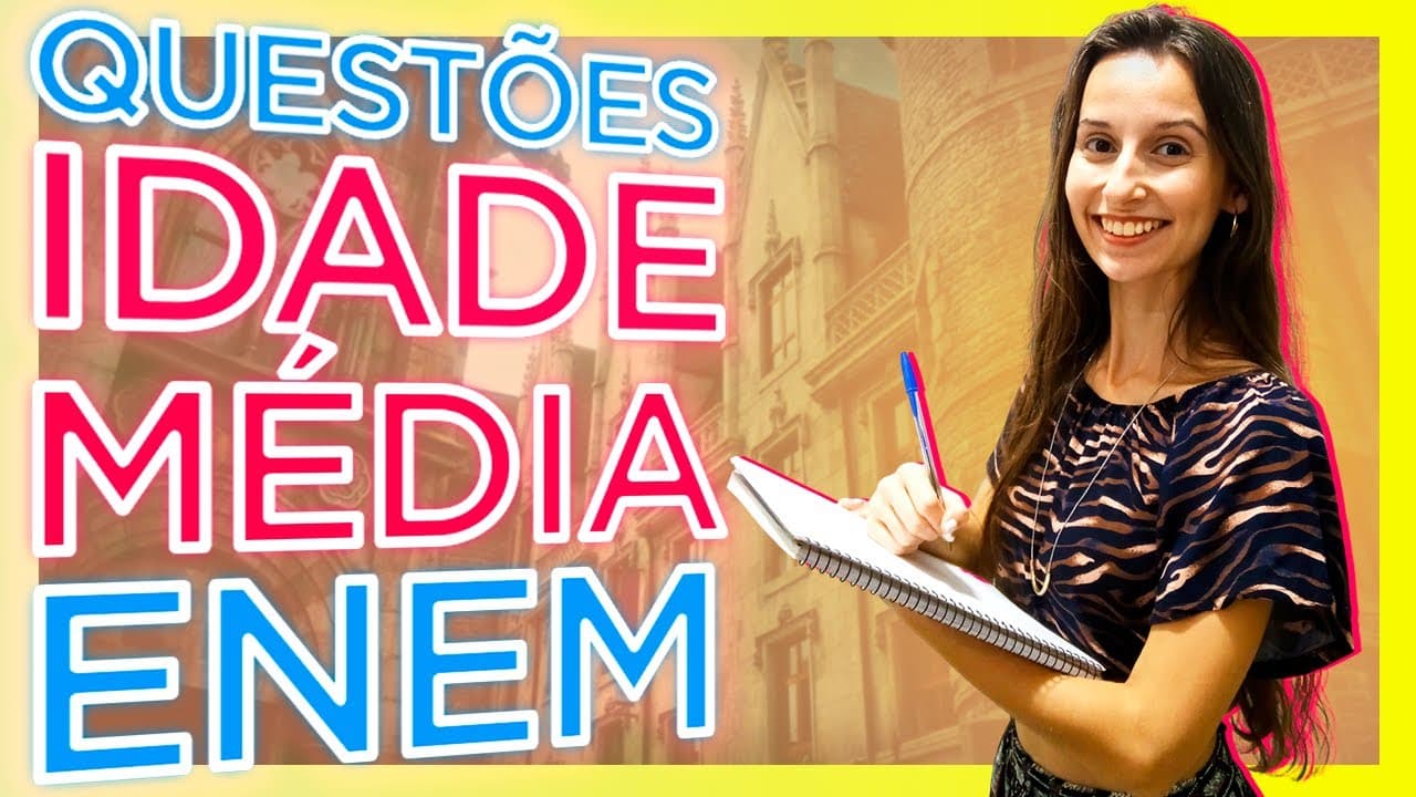 Thumbnail: RESOLUÇÃO DE QUESTÕES DO ENEM SOBRE IDADE MÉDIA: PARTE 1 - Ana Carol Professora