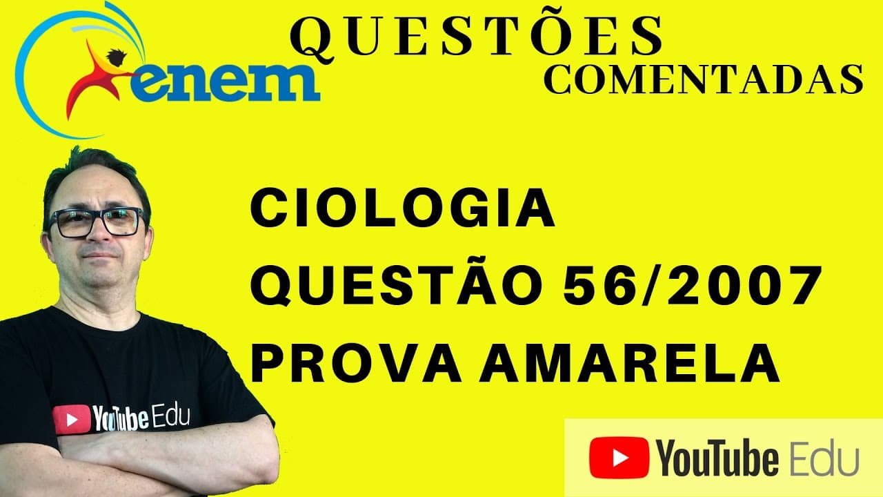 Thumbnail: Metabolismo Celular em CITOLOGIA -  ENEM 2007