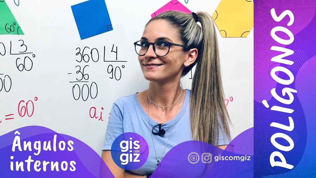 Thumbnail: ÂNGULO INTERNO de um POLÍGONO \Prof. Gis/ #08