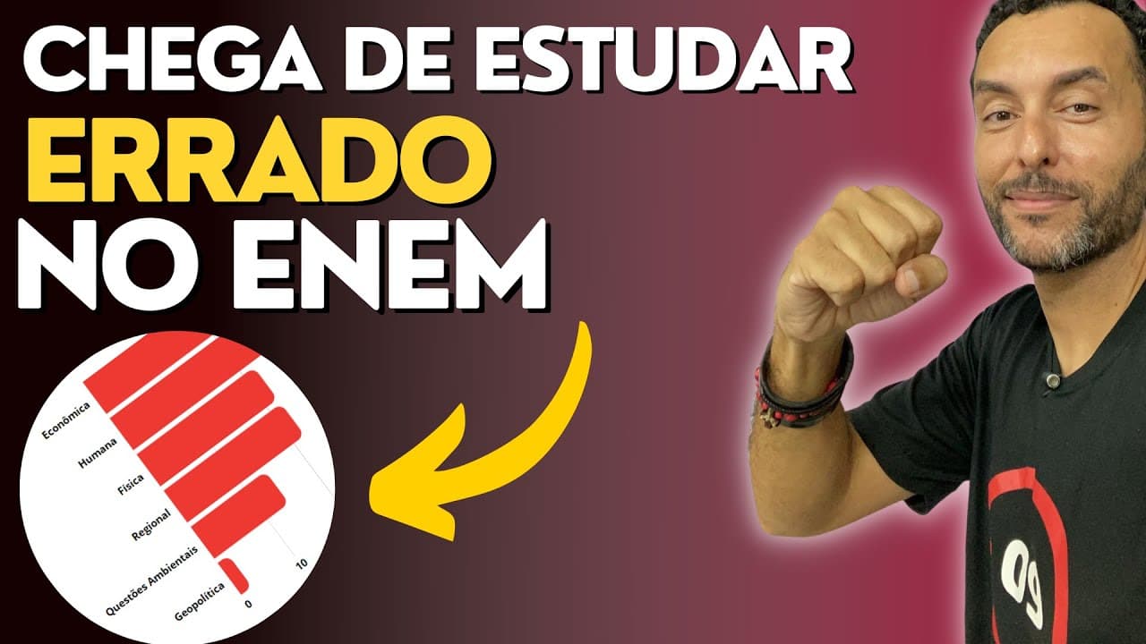 Thumbnail: o QUE mais cai de GEOGRAFIA do BRASIL no ENEM 2024 | GabaritaGeo |