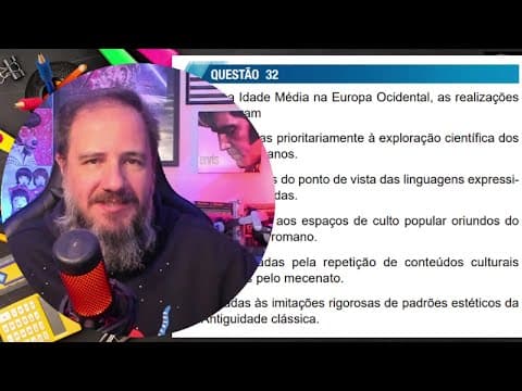 Thumbnail da aula: UNESP - realizações artísticas na Idade Média