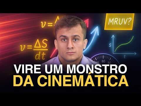 Thumbnail da aula: Curso completo de CINEMÁTICA pro ENEM 2026 (didática MUITO superior)