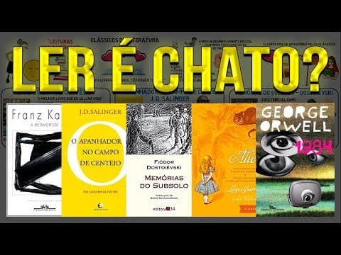 Thumbnail da aula: 5 LIVROS QUE VOCÊ TEM QUE LER (se quiser) | Introdução à Literatura