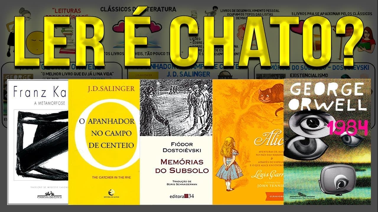 Thumbnail: 5 LIVROS QUE VOCÊ TEM QUE LER (se quiser) | Introdução à Literatura