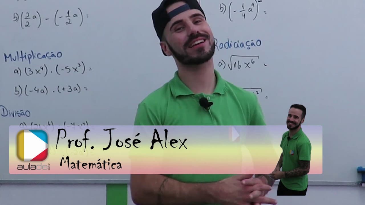 Thumbnail: Matemática - Operação com monômios