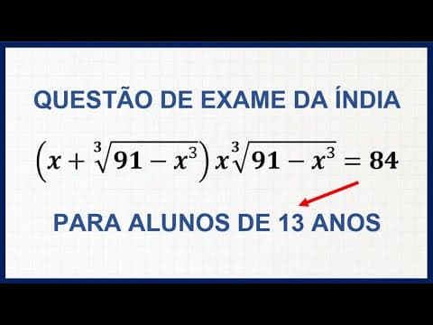 Thumbnail da aula: 💟 Equação Bugante! - A Matemática é LINDA! #20 💟