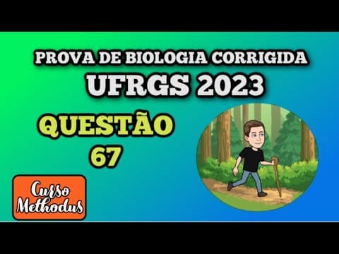 Thumbnail da aula: 67 de 2023 prova de biologia UFRGS 2023 - Árvores filogenéticas são diagramas que retratam