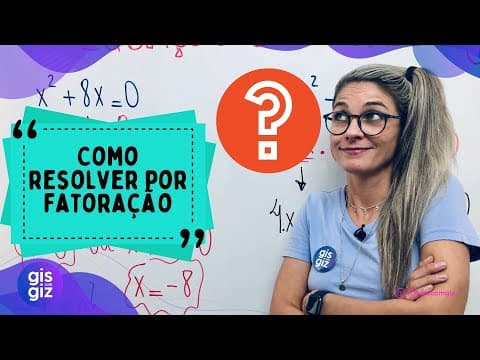 Thumbnail da aula: EQUAÇÃO DO 2º GRAU INCOMPLETA SEM FÓRMULA | EQUAÇÃO SEM A  FÓRMULA DE BHÁSKARA