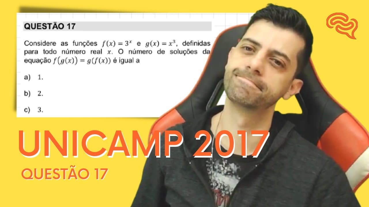 Thumbnail: UNICAMP 2017 - Q17 - Considere as funções f e g definidas para todo número