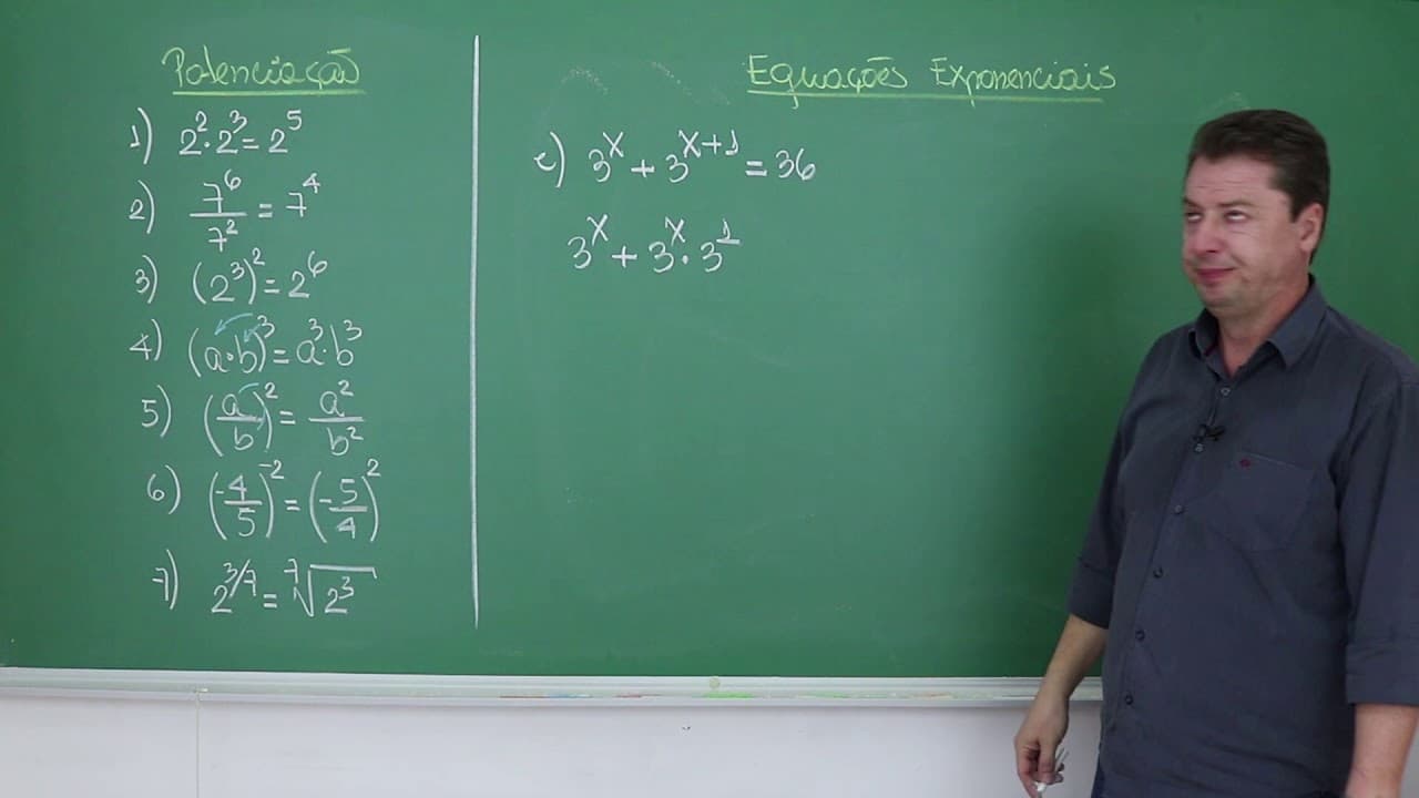 Thumbnail: EQUAÇÕES EXPONENCIAIS  - [Matemática para o ENEM]