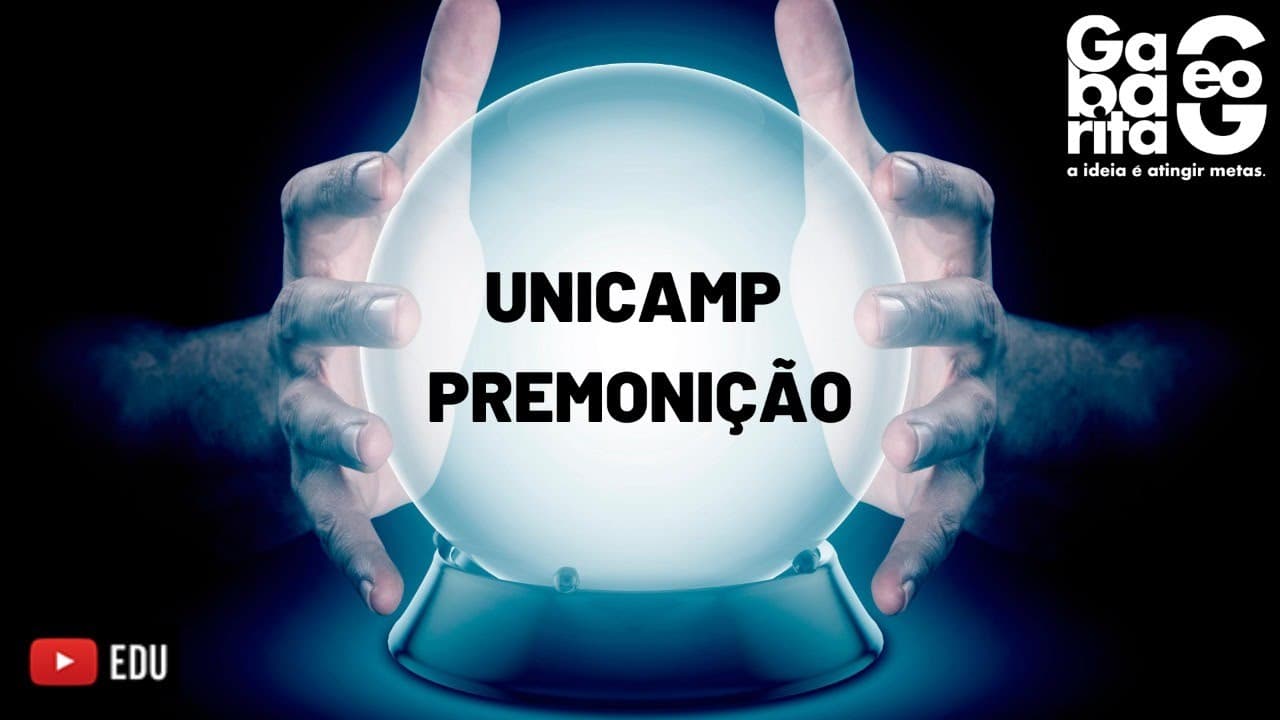 Thumbnail: Unicamp 2024 - adivinhando as questões em cima do edital