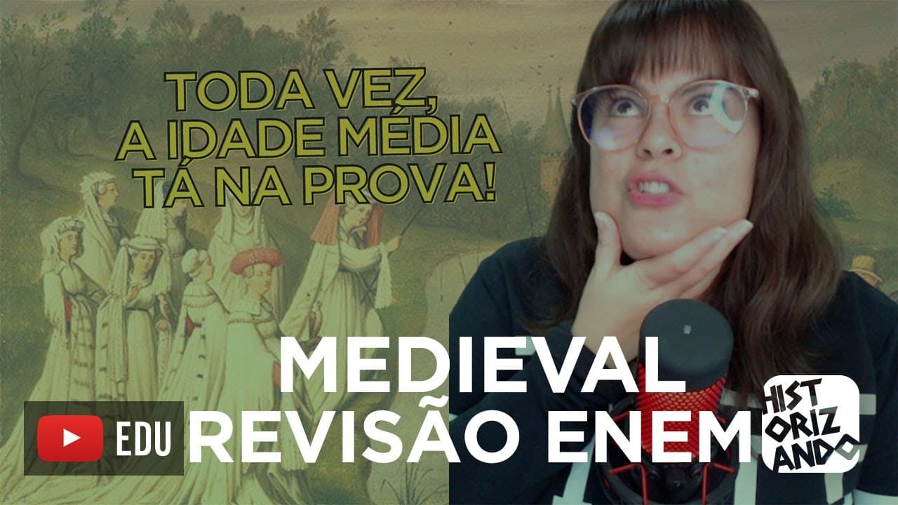 Thumbnail: REVISÃO COM QUESTÃO | IDADE MÉDIA | ESTRATÉGIA DE PROVA Cortes do Historizando #enem #história
