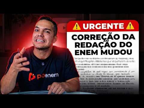 Thumbnail da aula: Correção do ENEM MUDOU: só 6 tiraram nota 1000 em 2025