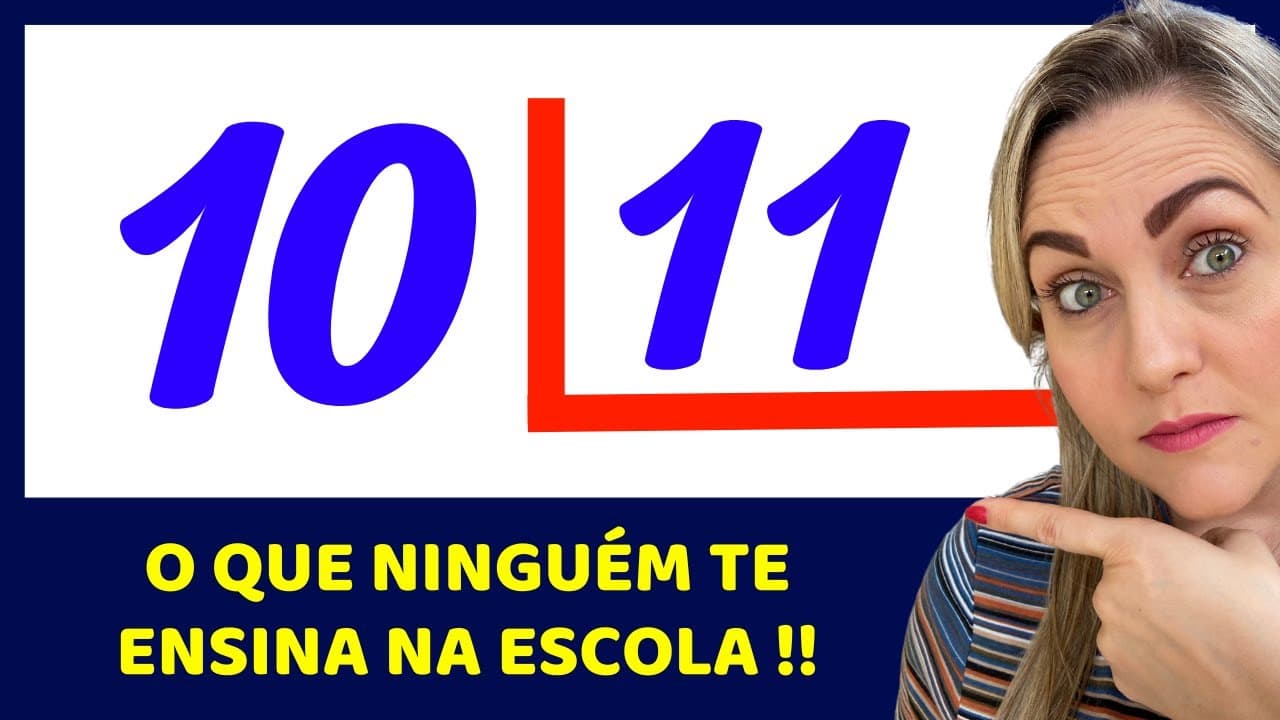 Thumbnail: 😱 NUNCA MAIS ERRE DIVISÃO!  Matemática básica todo dia.📚🚀