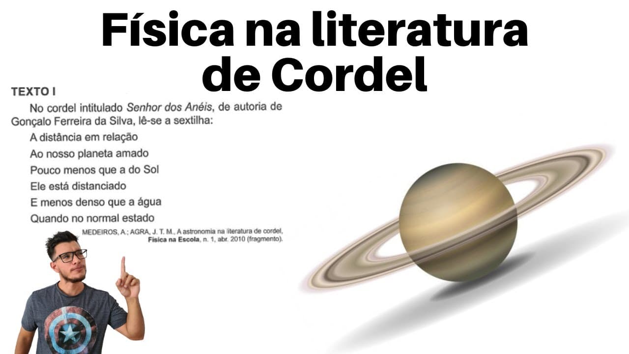 Thumbnail: (Enem 2021) No cordel intitulado Senhor dos Anéis, de autoria de Gonçalo Ferreira da Silva, lê-se a