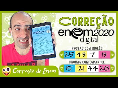Thumbnail da aula: [CORREÇÃO DO ENEM] Questão 25 - Enem 2020 digital - Prova azul (Inglês) ▷ Significados do corpo