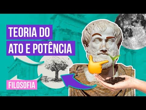 Thumbnail da aula: ARISTÓTELES: entenda a teoria do ato e potência | Resumo de Filosofia para o Enem | Ernani da Silva