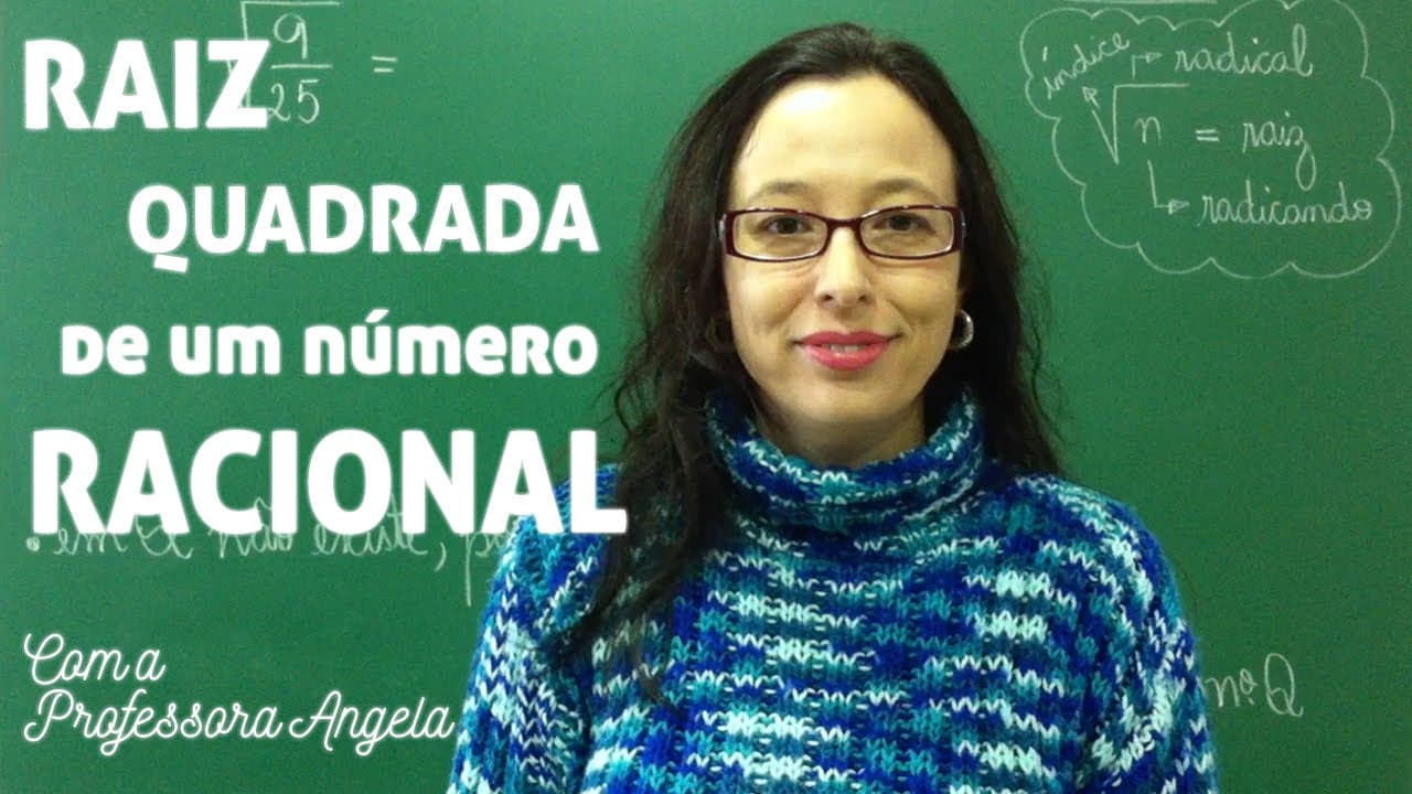 Thumbnail: Raiz Quadrada de Um Número Racional - Vivendo a Matemática com a Professora Angela