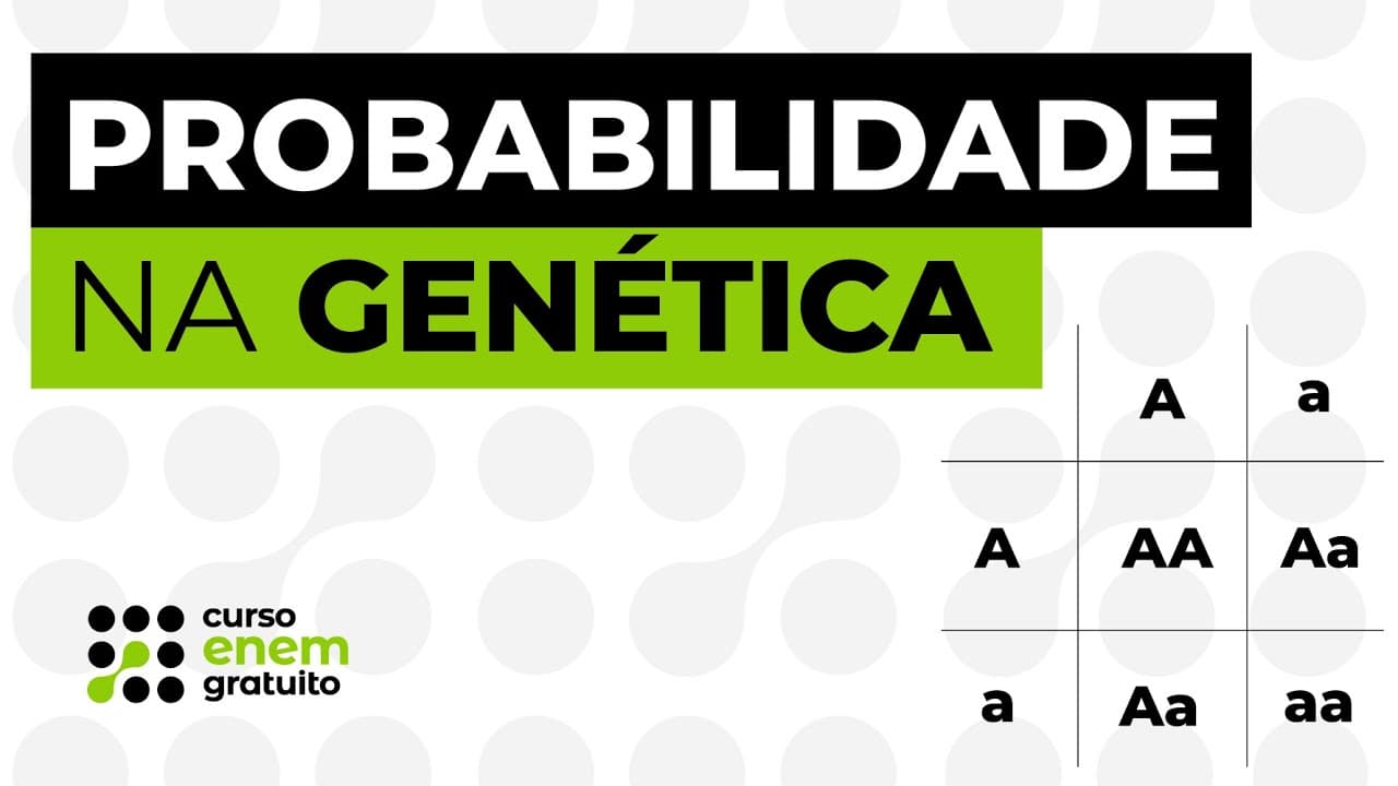 Thumbnail: PROBABILIDADE NA GENÉTICA | Biologia para o Enem | Cláudia de Souza Aguiar