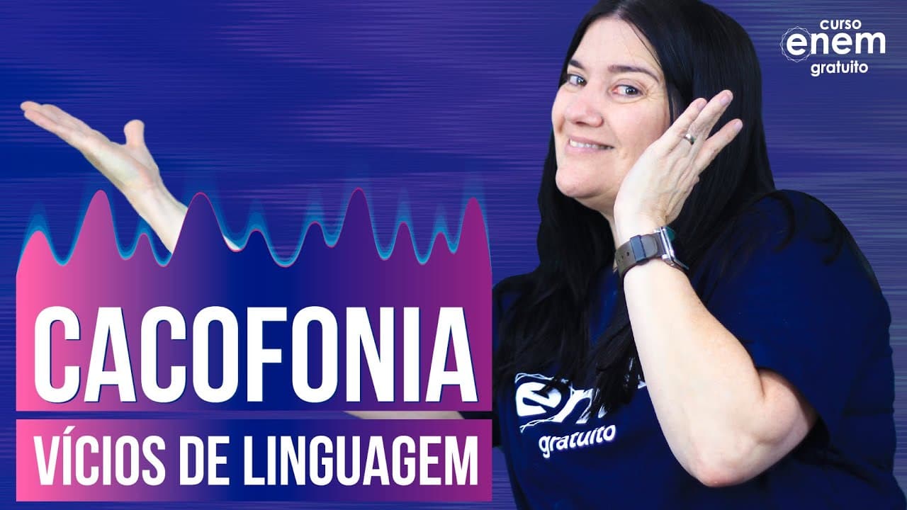 Thumbnail: CACOFONIA (VÍCIOS DE LINGUAGEM) | Resumo de Português para o Enem