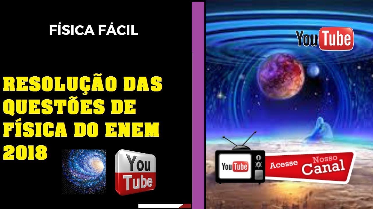 Thumbnail: RESOLUÇÃO DAS QUESTÕES  DO ENEM 2018 - FÍSICA (Gabarito)