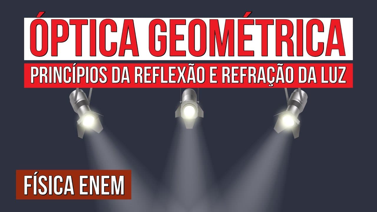 Thumbnail: ÓPTICA GEOMÉTRICA: princípios da reflexão e refração da luz | Física para o Enem | Flaverson Batista