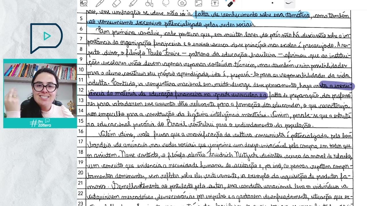 Thumbnail: A REDAÇÃO NA UFSC - CORREÇÃO (EDUCAÇÃO FINANCEIRA)