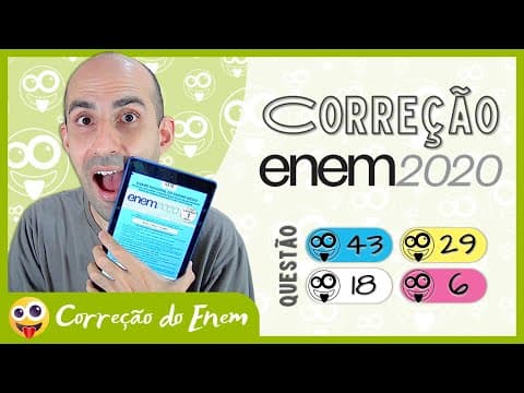 Thumbnail da aula: [CORREÇÃO DO ENEM] Questão 43 - Enem 2020 impresso - Prova azul ▷ Desnudamento da sociedade