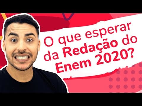 Thumbnail da aula: O QUE ESPERAR DA REDAÇÃO DO ENEM 2020 | Dica Nota 1000 | Romulo Bolivar