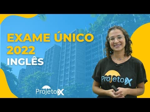 Thumbnail da aula: Resolução do Exame Único UERJ 2022 - INGLÊS | Profa.: Jéssica Medeiros | Ao Vivo