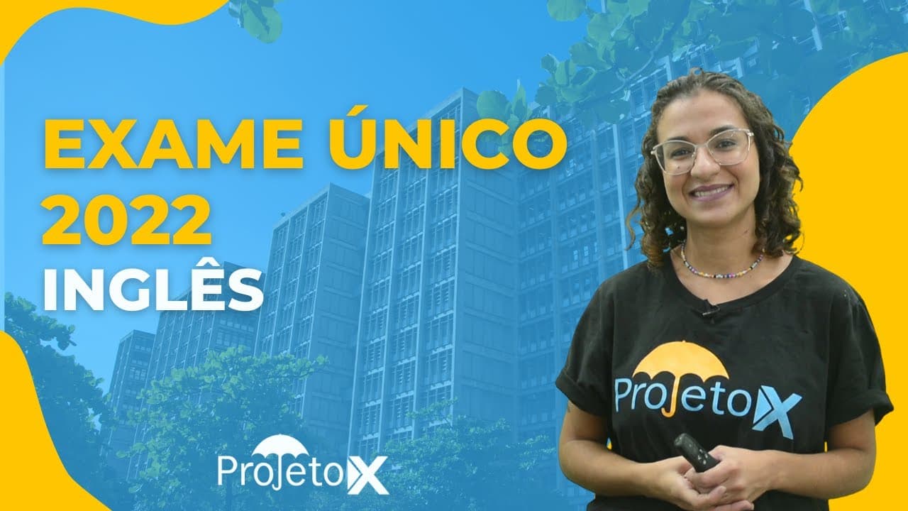 Thumbnail: Resolução do Exame Único UERJ 2022 - INGLÊS | Profa.: Jéssica Medeiros | Ao Vivo