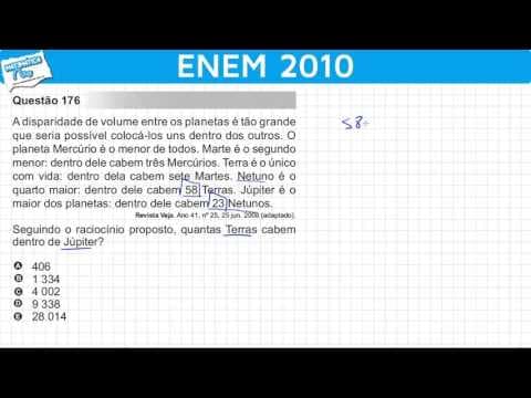 Thumbnail da aula: ENEM 2010 Matemática #41 - Quantas Terras Cabem Dentro de Júpiter? (com dica matadora)