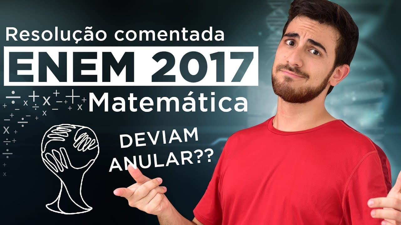 Thumbnail: Resolução do ENEM 2017 (Matemática) - CORES DA TAÇA (Questão MAL ELABORADA!!) | Questão 25/45